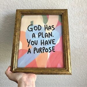 Christian Art in Vintage Refinished Frame 8x10